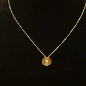 Silver tone necklace